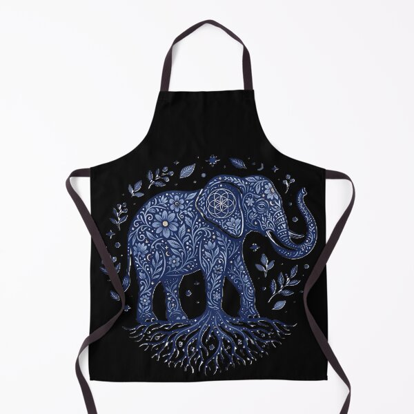 Item preview, Indigo Mystic Elephant - Sacred Roots & Wisdom Silhouette designed and sold by PawsyVibe.