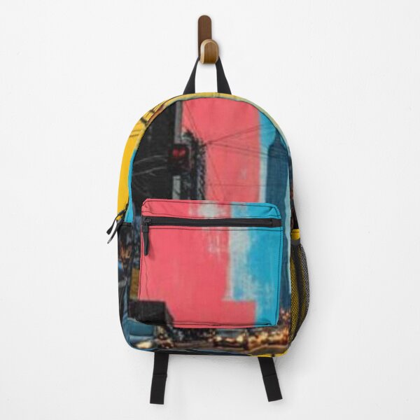 Item preview, Vibrant Silkscreen Cityscape - Modern Graphic Urban Art designed and sold by The Rust Lab.