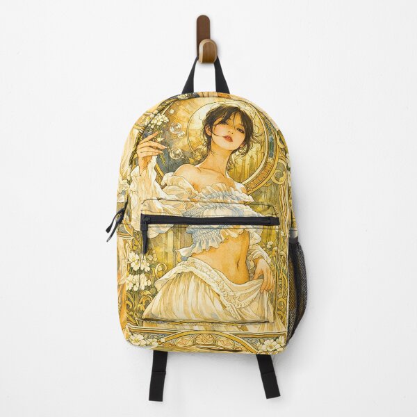 Item preview, Art Nouveau Muse – Mucha Inspired Delicate Floral Portrait designed and sold by heyitsmeraya.