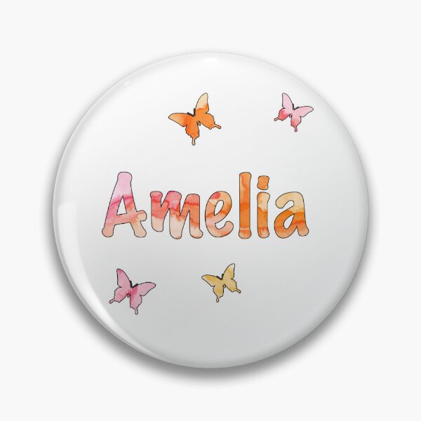 Item preview, Watercolor Name Amelia with Butterflies designed and sold by katifinell.