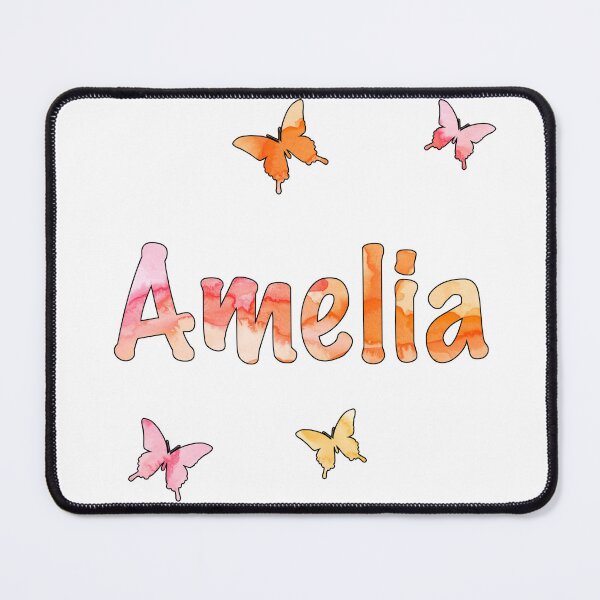 Item preview, Watercolor Name Amelia with Butterflies designed and sold by katifinell.