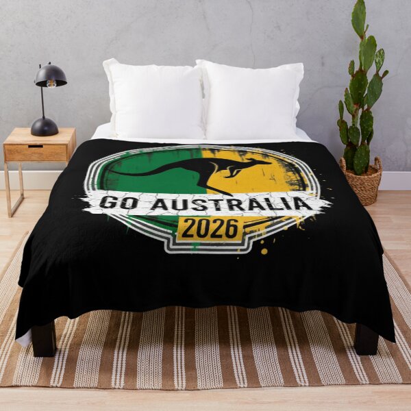 Item preview, Golden Green Kangaroo Emblem Go Australia 2026 Supporter Design designed and sold by bbdwbayu.
