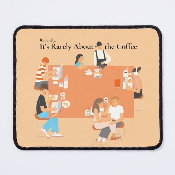 Item preview, Coffee Shop Moments Illustration | Café Culture Art | Creative Workspace Coffee Scene designed and sold by noinudee.