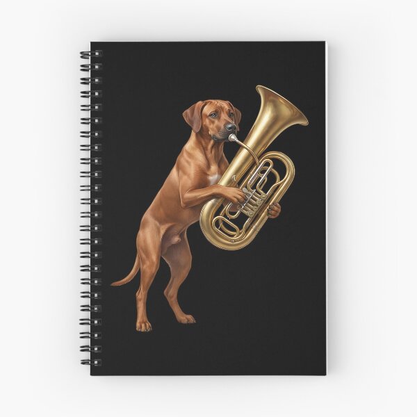 Item preview, Rhodesian Ridgeback Playing Tuba Player Tubaist Dog Lover designed and sold by DoodleTortle.