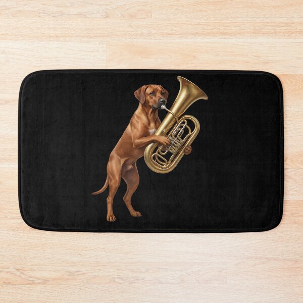 Item preview, Rhodesian Ridgeback Playing Tuba Player Tubaist Dog Lover designed and sold by DoodleTortle.