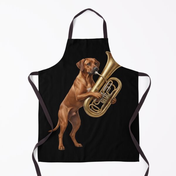 Item preview, Rhodesian Ridgeback Playing Tuba Player Tubaist Dog Lover designed and sold by DoodleTortle.