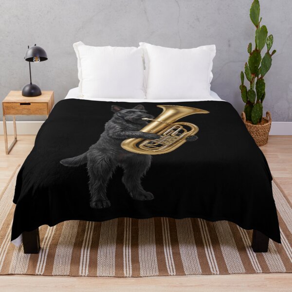 Item preview, Scottish Terrier Playing Tuba Player Tubaist Dog Lover designed and sold by DoodleTortle.