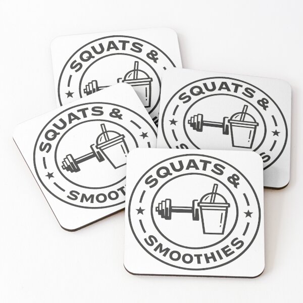 Item preview, Squats & Smoothies Vegan Fitness Design Plant Based Gym Lifestyle designed and sold by GreenStrength Studio.