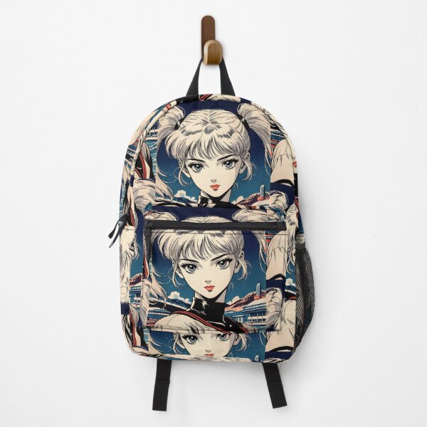 Item preview, Retro 80s Anime Girl Space Colony Vintage Anime Aesthetic designed and sold by Radnime.