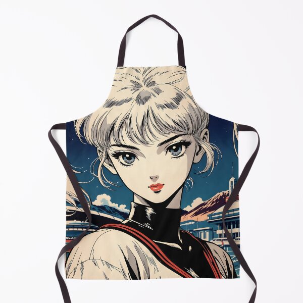 Item preview, Retro 80s Anime Girl Space Colony Vintage Anime Aesthetic designed and sold by Radnime.