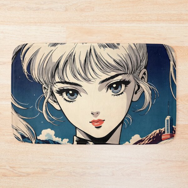 Item preview, Retro 80s Anime Girl Space Colony Vintage Anime Aesthetic designed and sold by Radnime.