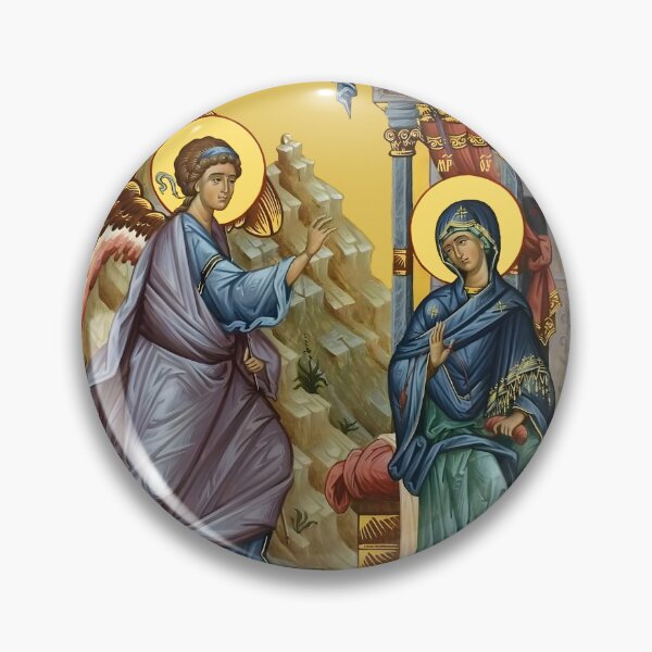 Item preview, Annunciation, icon , also referred to as the Annunciation to the Blessed Virgin Mary, the Annunciation of Our Lady designed and sold by orthodox-icon.