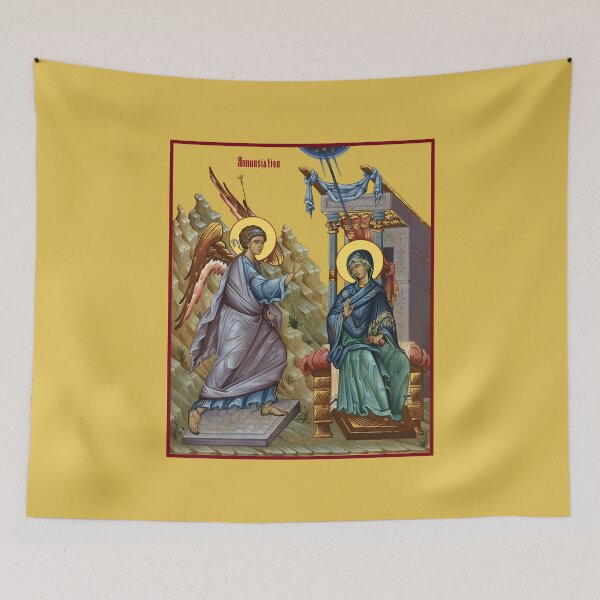 Item preview, Annunciation, icon , also referred to as the Annunciation to the Blessed Virgin Mary, the Annunciation of Our Lady designed and sold by orthodox-icon.