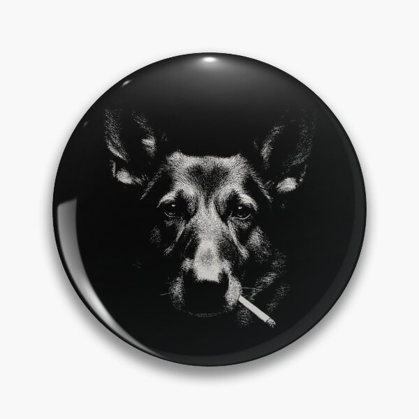 Item preview, German Shepherd Smoking Cigarette Dog Portrait designed and sold by k3rstman1.