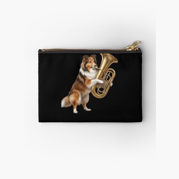 Item preview, Shetland Sheepdog Playing Tuba Player Tubaist Dog Lover designed and sold by DoodleTortle.