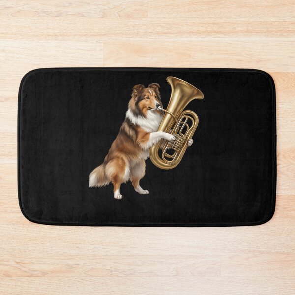 Item preview, Shetland Sheepdog Playing Tuba Player Tubaist Dog Lover designed and sold by DoodleTortle.