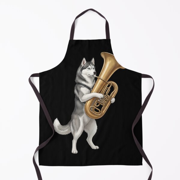 Item preview, Siberian Husky Playing Tuba Player Tubaist Dog Lover designed and sold by DoodleTortle.