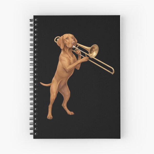 Item preview, Vizsla Playing Trombone Player Trombonist Dog Lover designed and sold by DoodleTortle.
