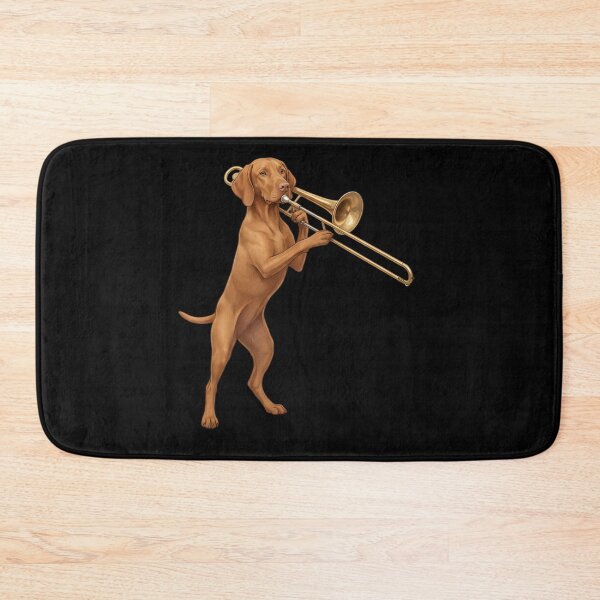 Item preview, Vizsla Playing Trombone Player Trombonist Dog Lover designed and sold by DoodleTortle.