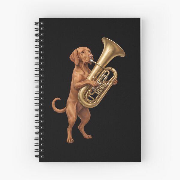 Item preview, Vizsla Playing Tuba Player Tubaist Dog Lover designed and sold by DoodleTortle.