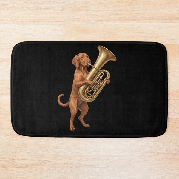 Item preview, Vizsla Playing Tuba Player Tubaist Dog Lover designed and sold by DoodleTortle.