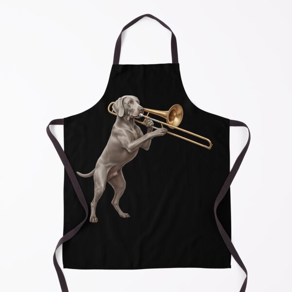 Item preview, Weimaraner Playing Trombone Player Trombonist Dog Lover designed and sold by DoodleTortle.