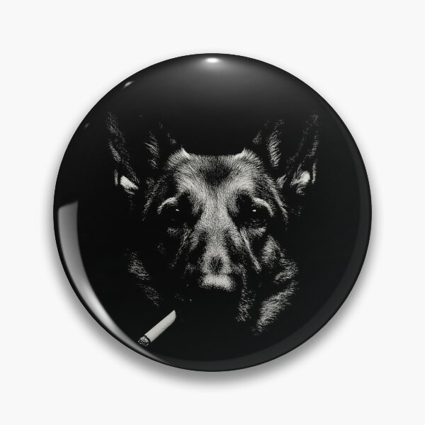 Item preview, German Shepherd Smoking Cigarette Dog Portrait designed and sold by k3rstman1.