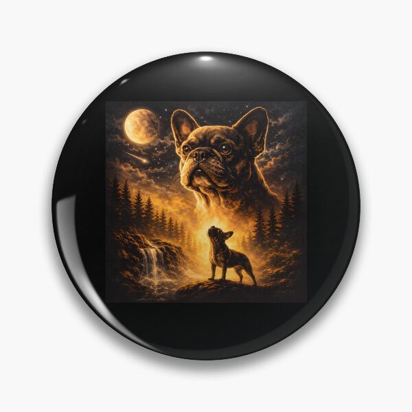 Item preview, French Bulldog Howling To The Moon designed and sold by snippetofevelyn.