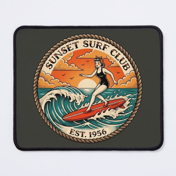 Item preview, Vintage Girl Surfer designed and sold by P1yu5h.
