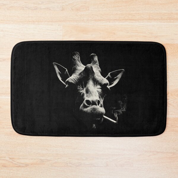 Item preview, Low Key Giraffe Smoking Cigarette Portrait designed and sold by k3rstman1.