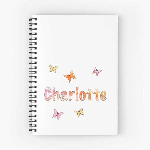 Item preview, Watercolor Name Charlotte with Butterflies designed and sold by katifinell.