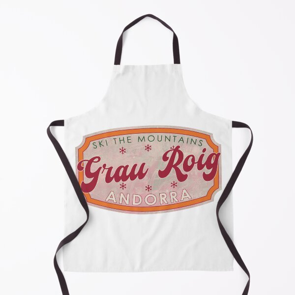 Item preview, Grau Roig, Andorra, Ski, textured skiing badge designed and sold by Wanderful-roads.