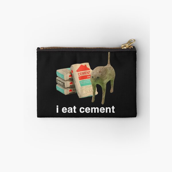 Item preview, I Eat Cement Cursed Cat Funny Oddly Specific Meme designed and sold by TobieHatfield.