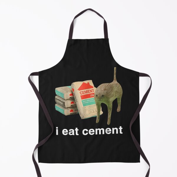 Item preview, I Eat Cement Cursed Cat Funny Oddly Specific Meme designed and sold by TobieHatfield.