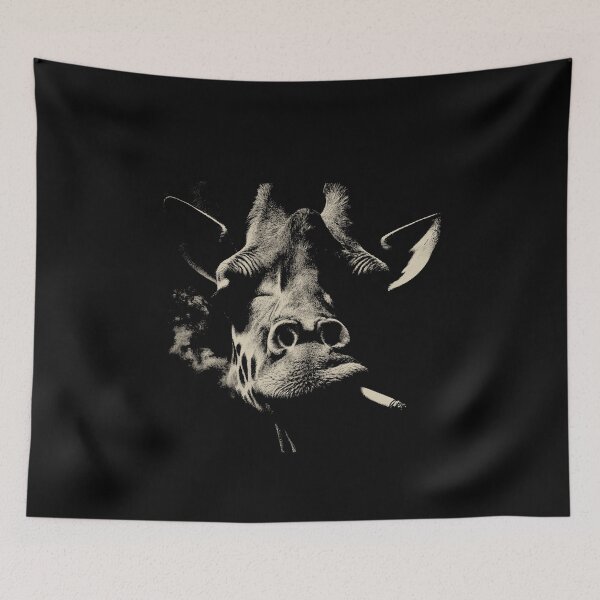 Item preview, Edgy Giraffe Smoking Cigarette Low Key designed and sold by k3rstman1.