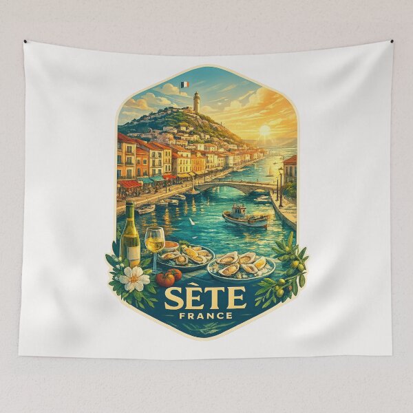 Item preview, Sète France Mediterranean Harbor Cuisine designed and sold by Places On Earth.