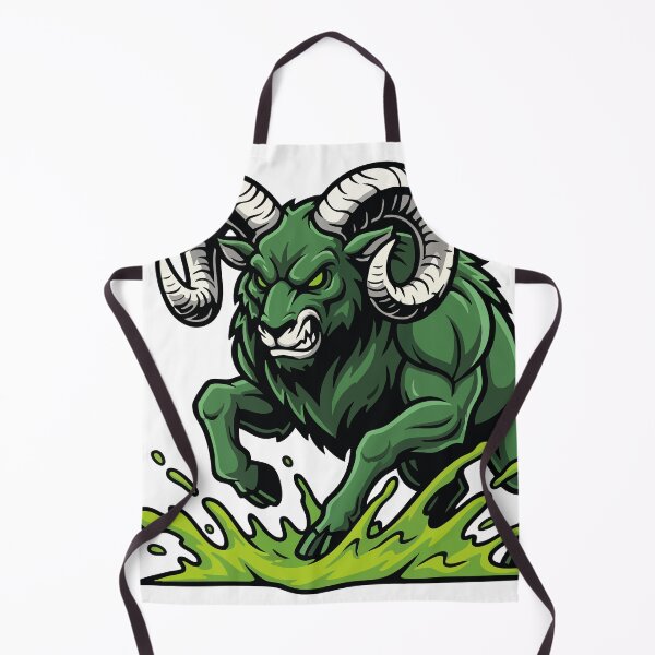 Item preview, Green Toxic Ram Charge Mascot Ram designed and sold by PixelStudioBe.