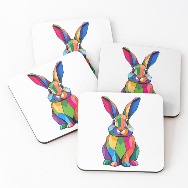 Item preview, Geometric Colorful Rabbit designed and sold by MavtM.