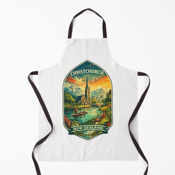 Item preview, Christchurch New Zealand Avon River Vintage Badge designed and sold by Places On Earth.