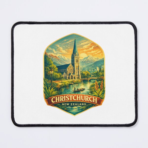 Item preview, Christchurch New Zealand Cathedral Sunset Church designed and sold by Places On Earth.