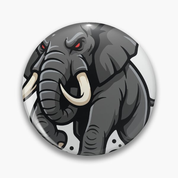 Item preview, Wild Elephant Charge Mascot Elephant Power designed and sold by PixelStudioBe.