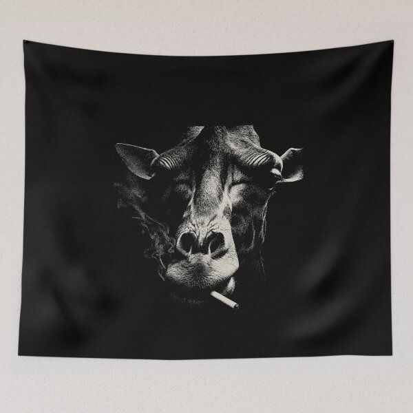 Item preview, Stipple Art Smoking Giraffe Face designed and sold by k3rstman1.