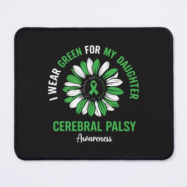 Item preview, I Wear Green For My Daughter Cerebral Palsy Awareness Green Ribbon Support Design designed and sold by kiralynstration.