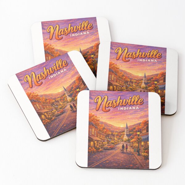 Item preview, Nashville Indiana Fall Foliage Brown County Skyline designed and sold by Places On Earth.