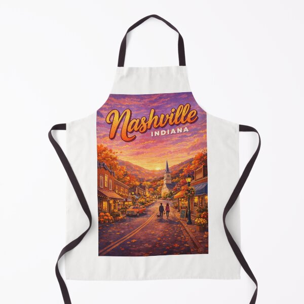 Item preview, Nashville Indiana Fall Foliage Brown County Skyline designed and sold by Places On Earth.