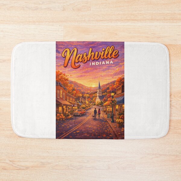 Item preview, Nashville Indiana Fall Foliage Brown County Skyline designed and sold by Places On Earth.