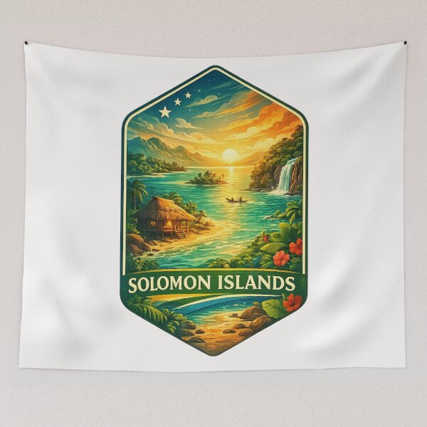 Item preview, Solomon Islands Pacific Lagoon Waterfall designed and sold by Places On Earth.