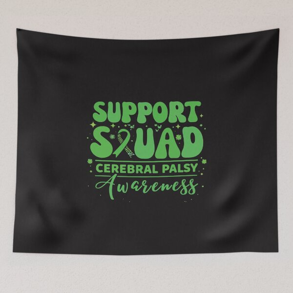 Item preview, Support Squad Cerebral Palsy Awareness Green Ribbon CP Awareness Support Team Design designed and sold by kiralynstration.