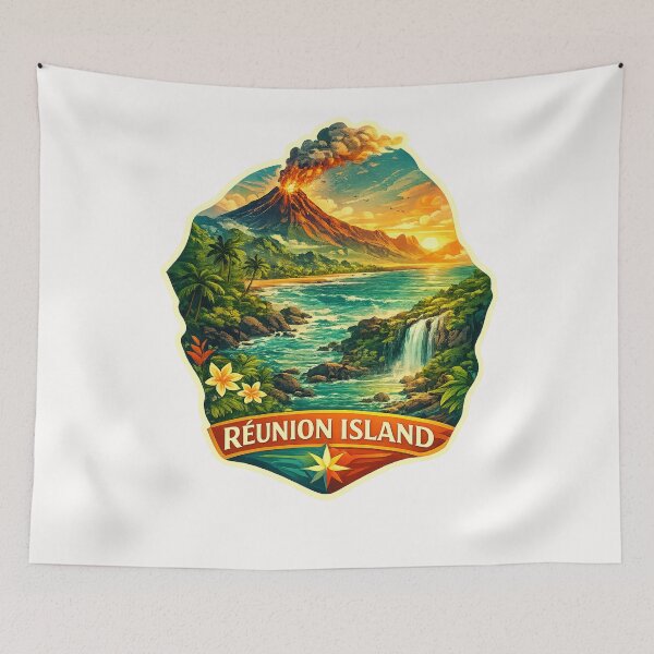 Item preview, Réunion Island Piton de la Fournaise Sunset designed and sold by Places On Earth.