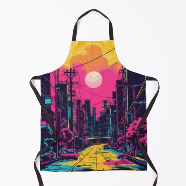 Item preview, Vibrant Silkscreen Cityscape designed and sold by The Rust Lab.